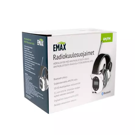 Emax Radiokuulosuojaimet Bluetooth AM/FM AUX Digitaalinen - Henkilösuojaimet - 6430050627287 - 1